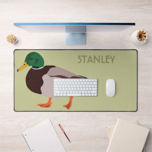 Mallard Duck Realistische Illustration Personalisi Schreibtischunterlage