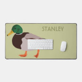 Mallard Duck Realistische Illustration Personalisi Schreibtischunterlage (Tastatur & Maus)