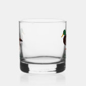 Mallard Duck Realistische Illustration Personalisi Whiskyglas (Links)
