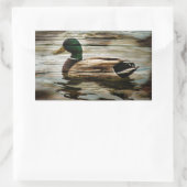 Mallard Duck Rechteckiger Aufkleber (Tasche)