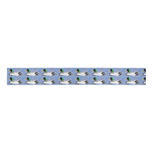Mallard Duck Ribbon Ripsband (Vorderseite)