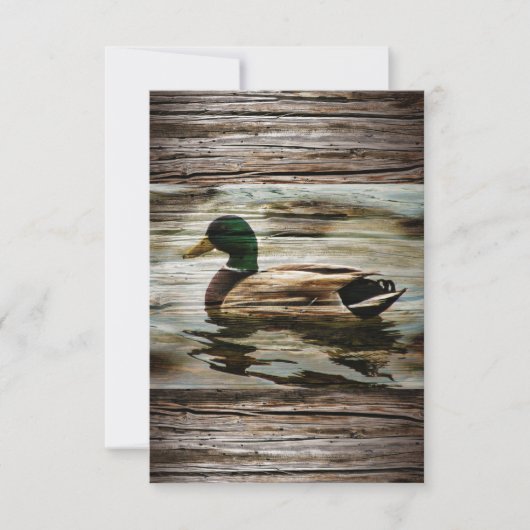 Mallard Duck Save The Date (Vorderseite)