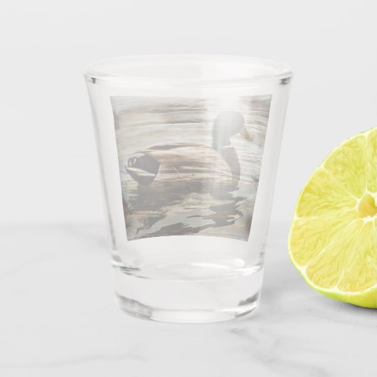 Mallard Duck Schnapsglas (Rückseite)