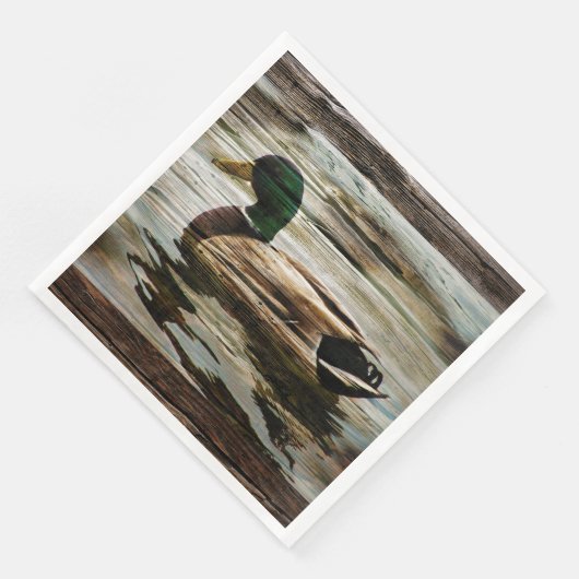 Mallard Duck Serviette (Ecke)
