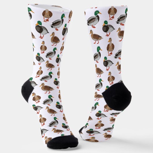 Mallard Duck Socks, Realistischer Duck Socken (Gewinkelt)