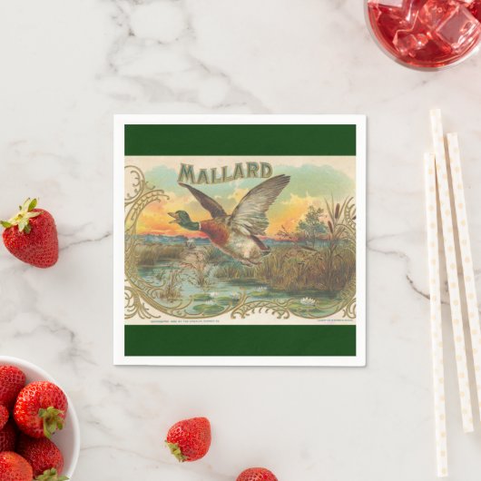 Mallard Duck Vintage und Papierservietten (Beispiel)