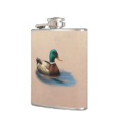 Mallard Duck Vinyl Wrapped Flask Flachmann (Links)