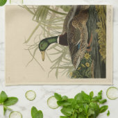 Mallard Duck von Audubon's Birds of America Geschirrtuch (Gefaltet)