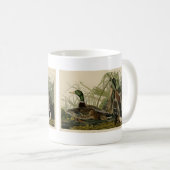 Mallard Duck von Audubon's Birds of America Kaffeetasse (VorderseiteRechts)