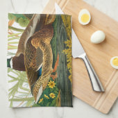 Mallard Duck von John James Audubon Geschirrtuch (Viertel Falte)