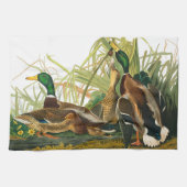 Mallard Duck von John James Audubon Geschirrtuch (Horizontal)