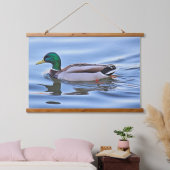 Mallard Duck Wandteppich Mit Holzrahmen (Schlafzimmer)