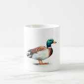 Mallard Duck Watercolor Kaffeetasse (Mittel)