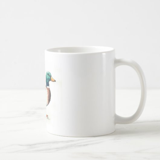 Mallard Duck Watercolor Kaffeetasse (Rechts)