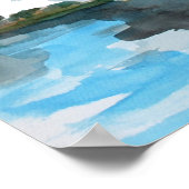 Mallard Duck Watercolor Poster (Ecke)