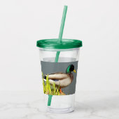 Mallard Duck Wildlife Foto Acryltrinkbecher (Rückseite)