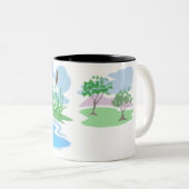 Mallard Duck Zweifarbige Tasse (VorderseiteRechts)