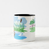 Mallard Duck Zweifarbige Tasse (Mittel)
