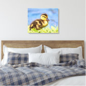 Mallard Duckling Leinwanddruck (Insitu (Schlafzimmer))