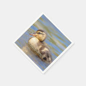 Mallard Duckling Serviette (Ecke)