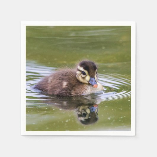 Mallard Duckling Serviette (Vorderseite)