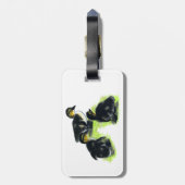 Mallard Ducklings Gepäckanhänger (Rückseite vertikal)