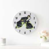 Mallard Ducklings Large Clock Große Wanduhr (Zuhause)