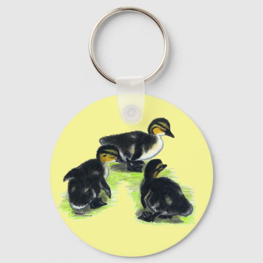 Mallard Ducklings Schlüsselanhänger (Vorderseite)