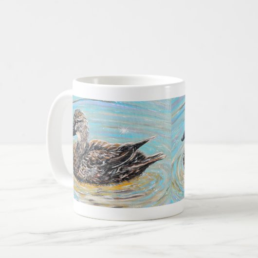Mallard-Duckmalerei Kaffeetasse (Vorderseite Links)