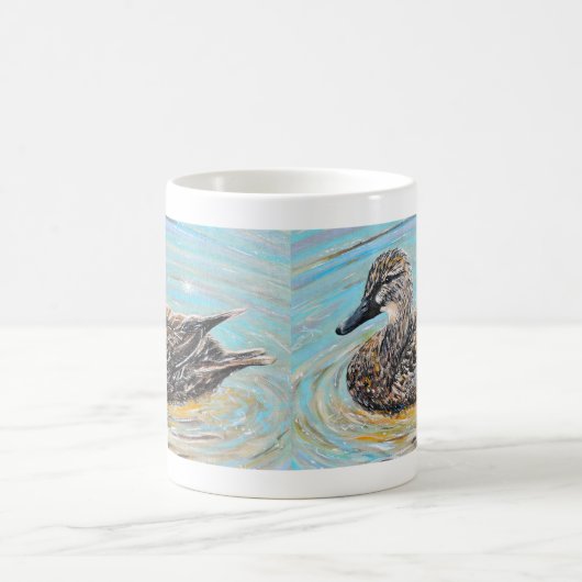 Mallard-Duckmalerei Kaffeetasse (Mittel)