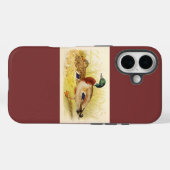 Mallard Ducks Burgundy iPhone 16 Fall Case-Mate iPhone Hülle (Rückseite (Horizontal))
