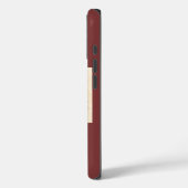 Mallard Ducks Burgundy iPhone 16 Fall Case-Mate iPhone Hülle (Rückseite / Links)