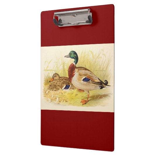 Mallard Ducks Clipboard Klemmbrett (Links)