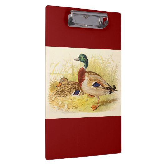 Mallard Ducks Clipboard Klemmbrett (Rechts)