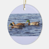 Mallard Ducks Foto Ornament (Links)