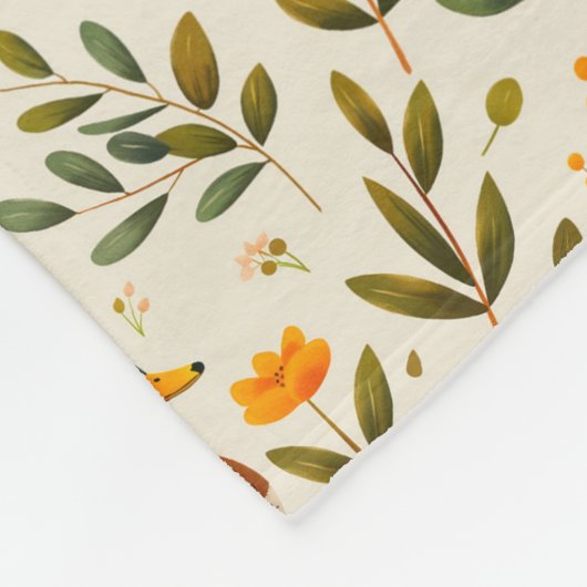 Mallard Ducks in A Forest Pattern  Fleecedecke (Ecke)