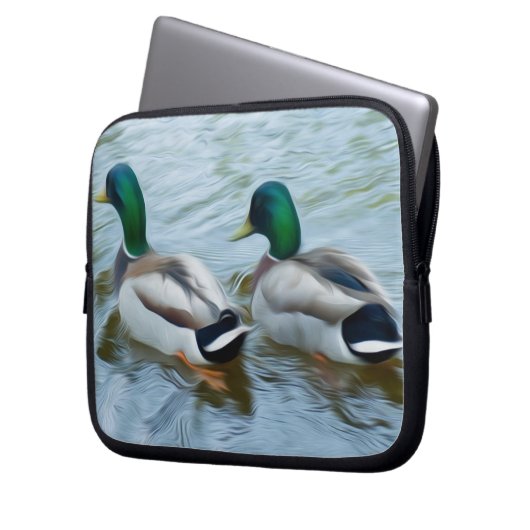 Mallard Ducks Laptopschutzhülle (Vorderseite Links)