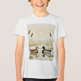 Mallard ducks Tri-Blend shirt