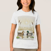 Mallard ducks Tri-Blend shirt (Vorderseite)