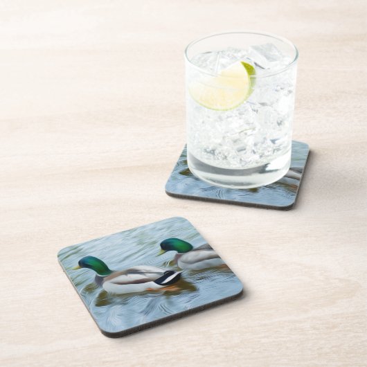 Mallard Ducks Untersetzer (Rechte Seite)