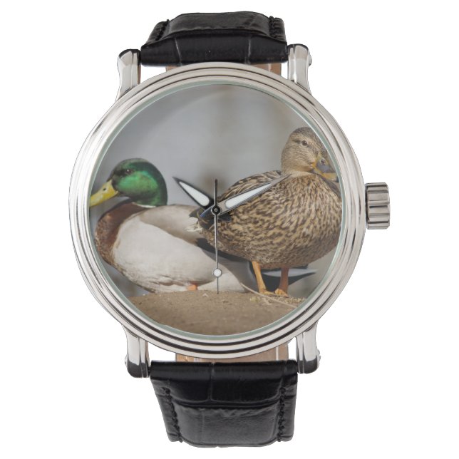 Mallard Ducks Watch Armbanduhr (Vorderseite)