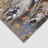Mallard Ducks Watercolor Decoupage Seidenpapier (Ausschnitt)