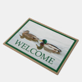 Mallard Ducks - Willkommen Fußmatte (Schrägansicht)