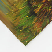 Mallard Encks im Flug Aquamarin Fleecedecke (Ecke)