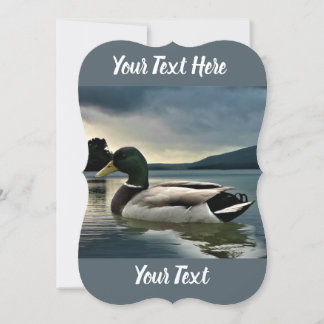 Mallard Ente am See Einladung