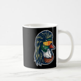 Mallard-Ente mit Mullet und Gläsern Kaffeetasse
