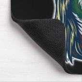 Mallard-Ente mit Mullet und Gläsern Mousepad (Ecke)