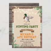 Mallard Ente Pensionierung Einladung zum Geburtsta (Vorne/Hinten)