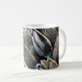 Mallard-Ente-Schwänze Kaffeetasse (VorderseiteRechts)