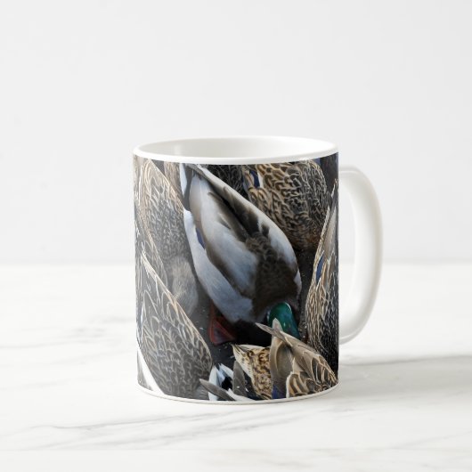 Mallard-Ente-Schwänze Kaffeetasse (VorderseiteRechts)
